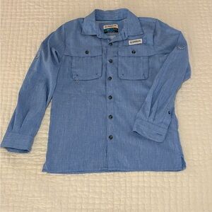 Boys Magellan Outdoors Light Blue Fish Gear Shirt